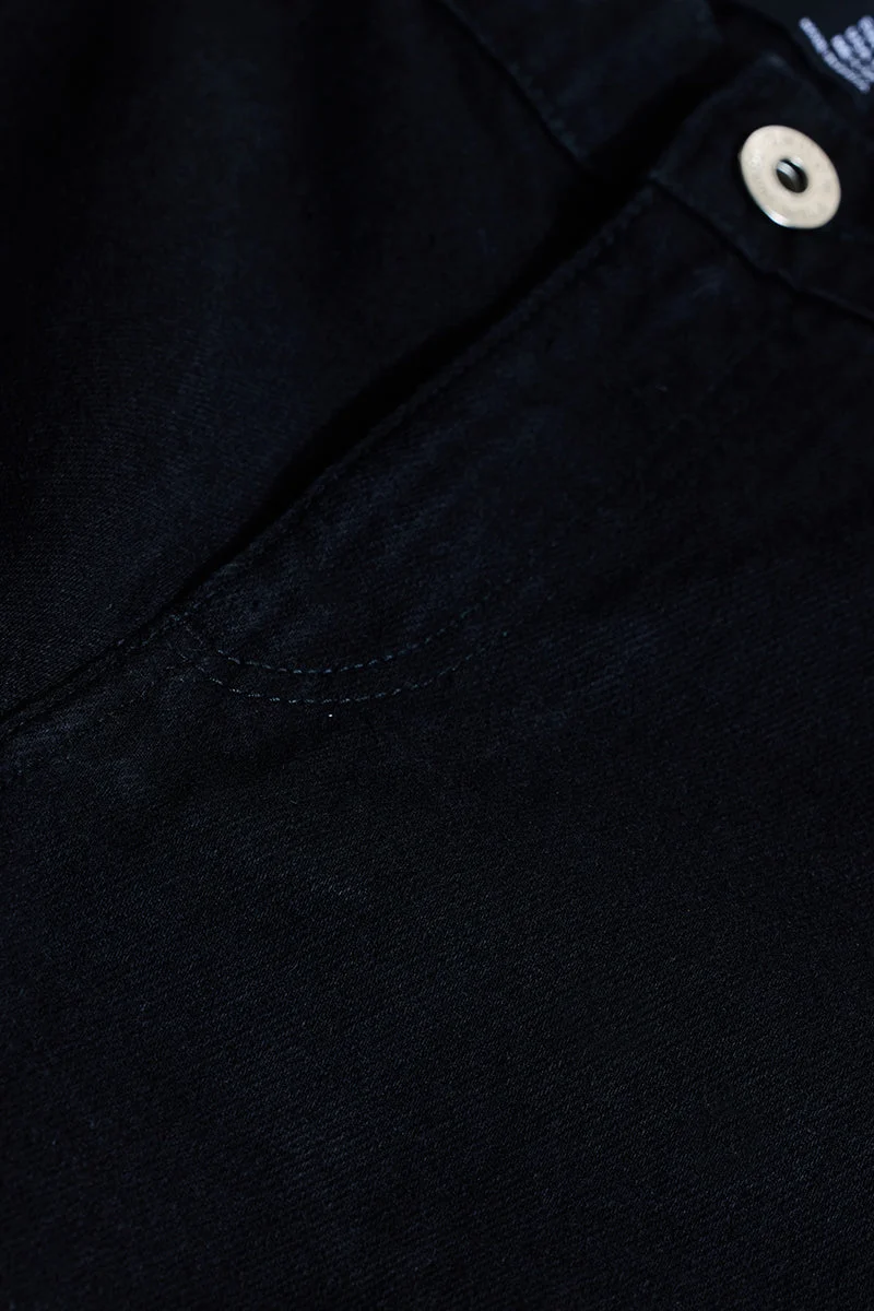 سنيتش Black Relaxed Fit Jeans